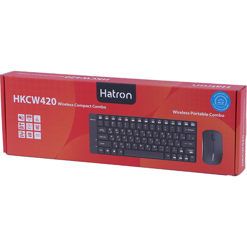 کیبورد و موس بی سیم هترون HKCW420