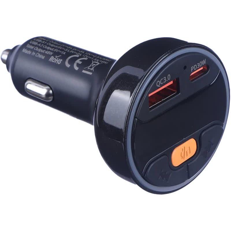 شارژر فندکی و اف ام پلیر بلوتوثی 30 وات هیسکا HCC-338