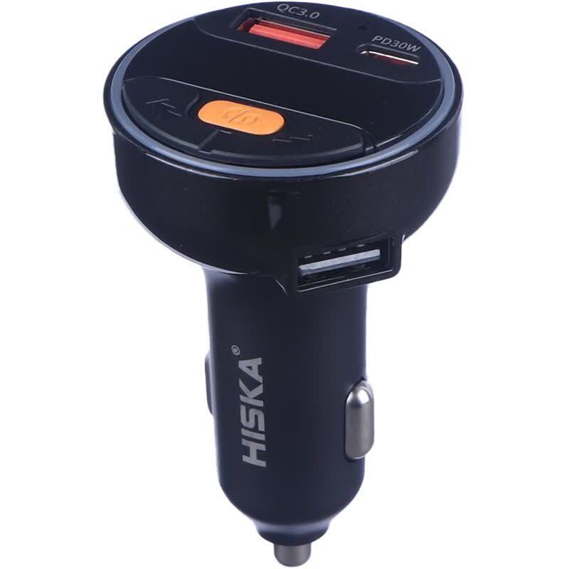 شارژر فندکی و اف ام پلیر بلوتوثی 30 وات هیسکا HCC-338