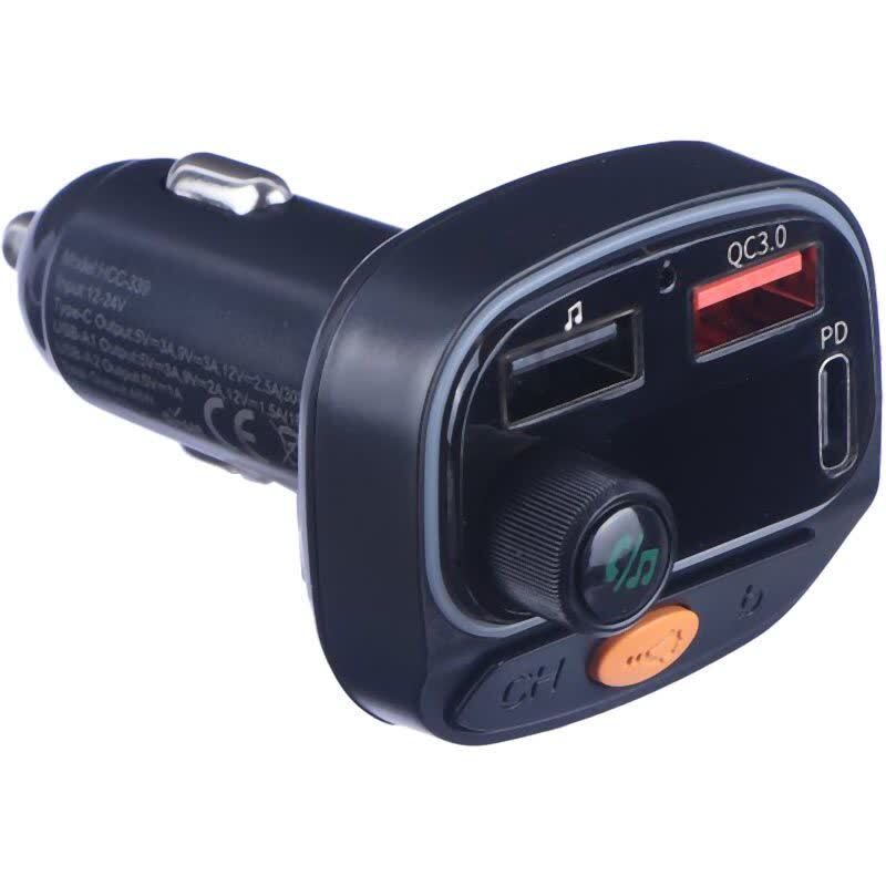 شارژر فندکی و اف ام پلیر بلوتوثی 30 وات هیسکا HCC-339