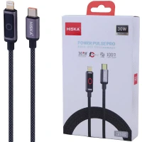 کابل تایپ سی به لایتنینگ فست شارژ 30 وات هیسکا LX-21CL طول 1 متر