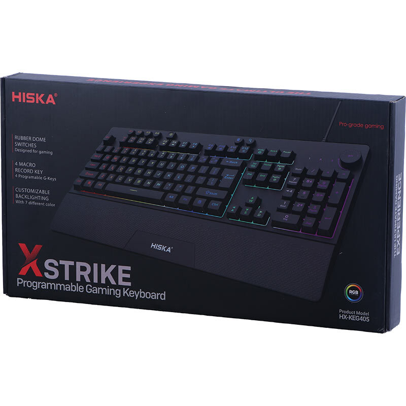 کیبورد گیمینگ هیسکا Xstrike HX-KEG405