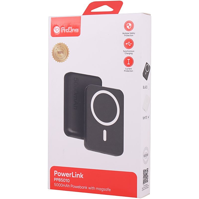 پاور بانک بی سیم فست شارژ پرووان PPB5010 PD3.0 20W ظرفیت 5000 میلی آمپر ساعت