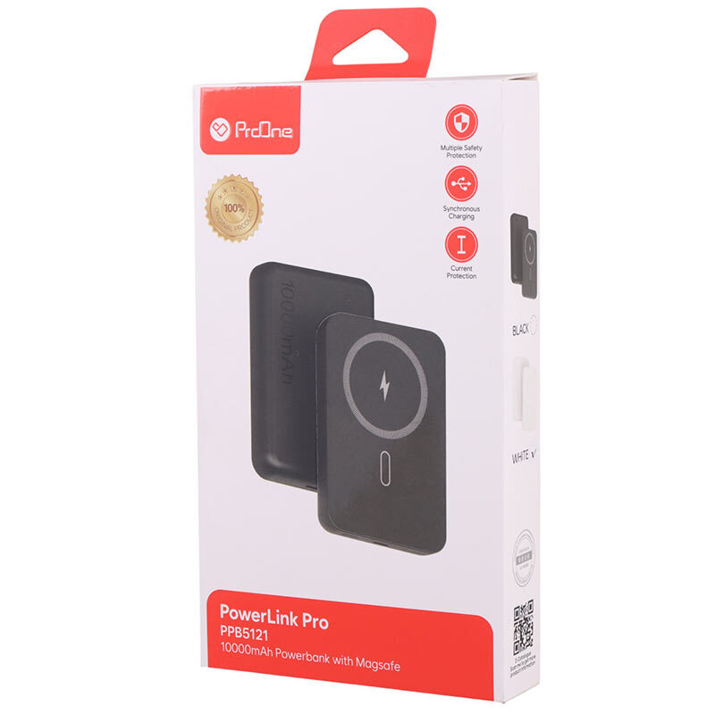 پاور بانک بی سیم فست شارژ پرووان PPB5121 PD3.0 20W ظرفیت 10000 میلی آمپر ساعت