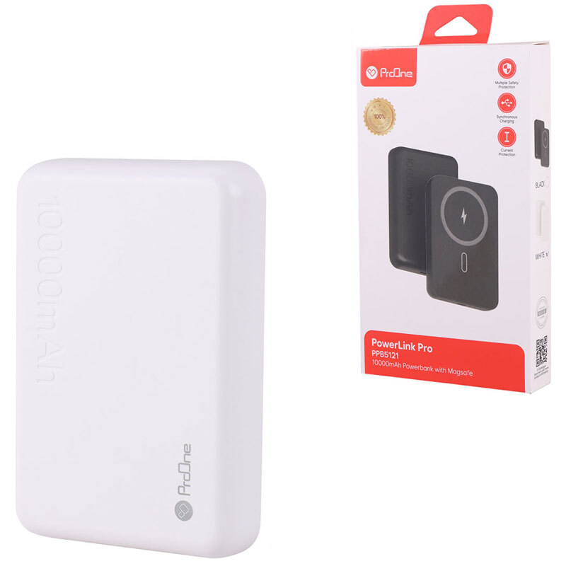پاور بانک بی سیم فست شارژ پرووان PPB5121 PD3.0 20W ظرفیت 10000 میلی آمپر ساعت