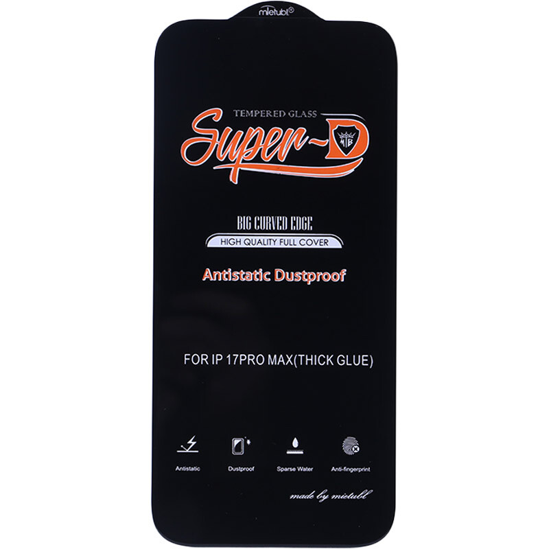 گلس Super D آنتی استاتیک میتوبل آیفون iPhone 17 Pro Max
