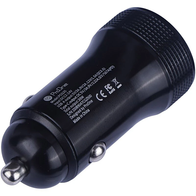 شارژر فندکی فست شارژ ProOne PCG25 3A QC3.0 PD 20W