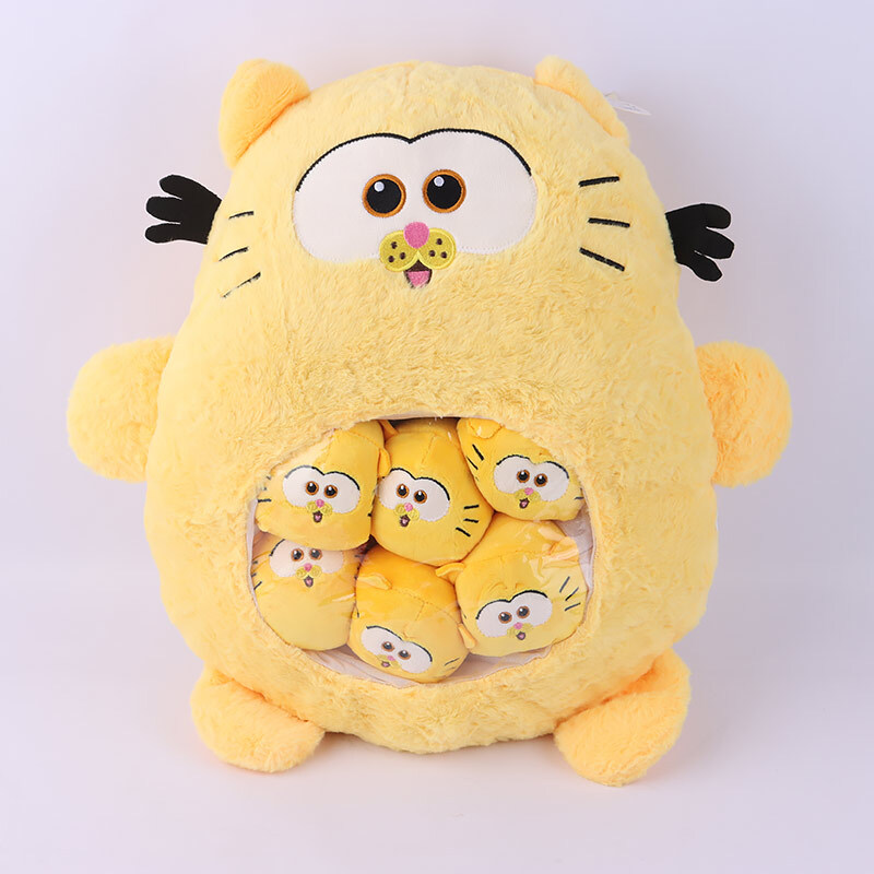 عروسک پولیشی گارفیلد بچه دار کد 5666/16