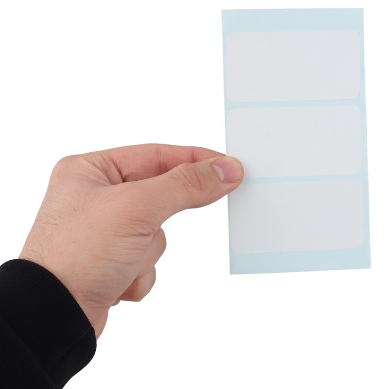 برچسب دور سفید 75*40 میلی متر بسته 300 عددی کد 2