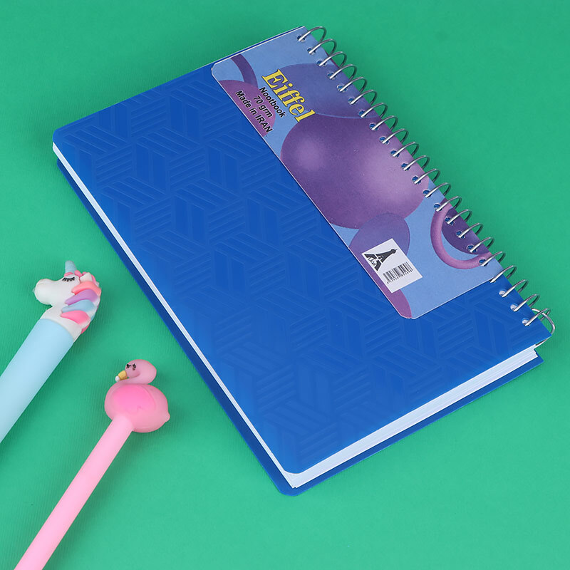 دفترچه یادداشت 200 برگ ایفل بغل بازشو