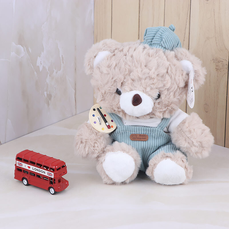 عروسک پولیشی خرس نقاش کد 9237/2