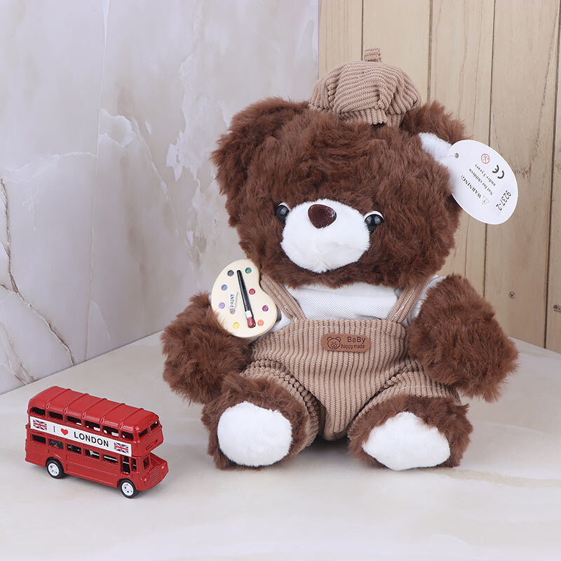 عروسک پولیشی خرس نقاش کد 9237/2