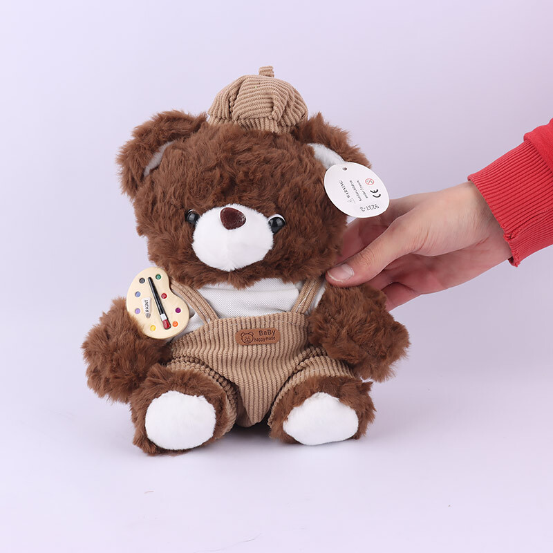 عروسک پولیشی خرس نقاش کد 9237/2