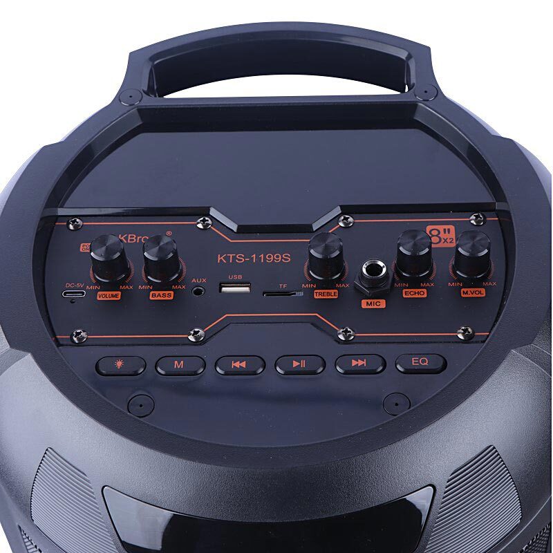 اسپیکر چمدانی بلوتوثی کی برود KTS-1199S + میکروفون