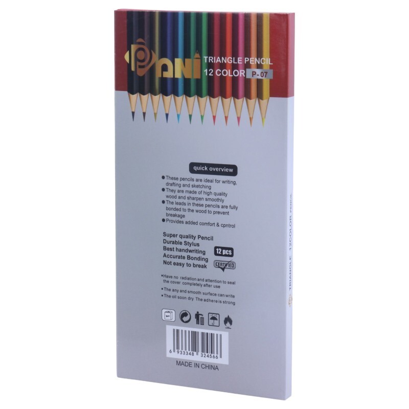 مداد رنگی 12 رنگ پانی P-07