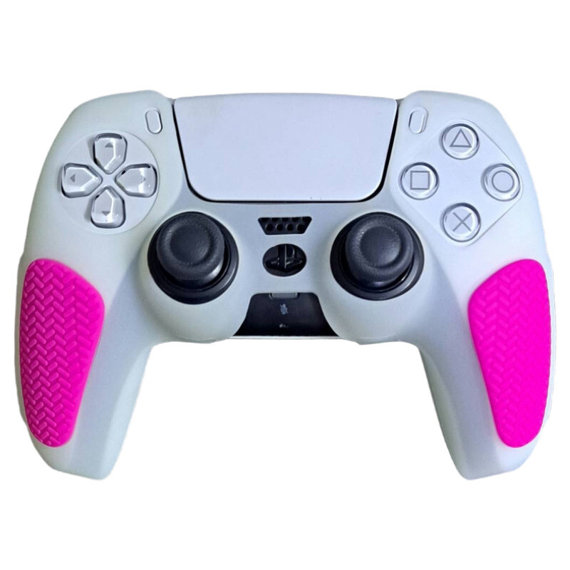 روکش دسته بازی PS5 استوپ دار صورتی شبرنگ