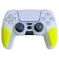 روکش دسته بازی PS5 استوپ دار زرد شبرنگ