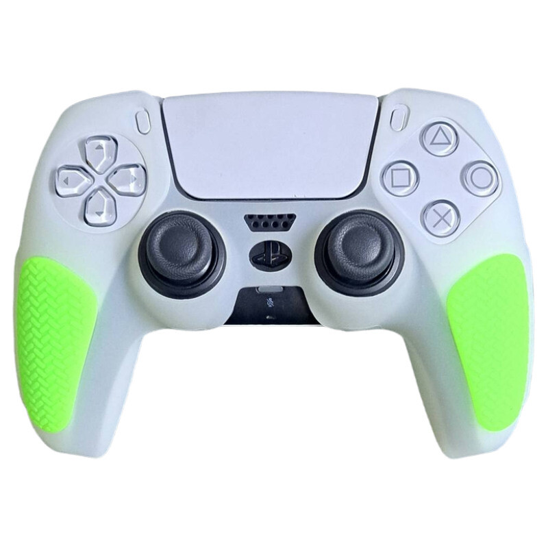 روکش دسته بازی PS5 استوپ دار سبز شبرنگ