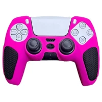 روکش دسته بازی PS5 استوپ دار زمینه صورتی کد 2