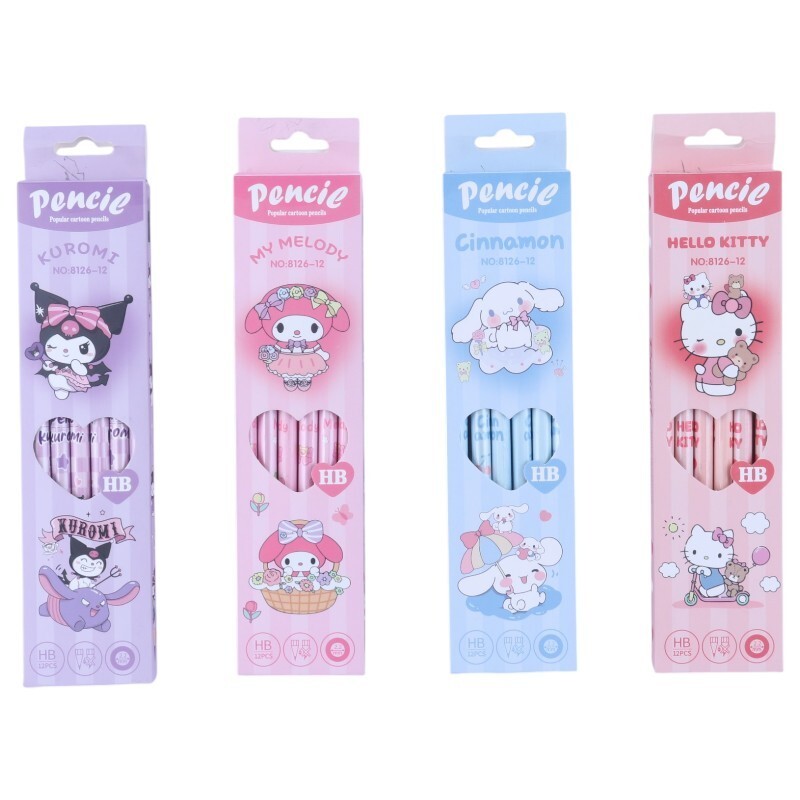 مداد مشکی پاک کن دار طرح فانتزی پنسی NO-8126-12