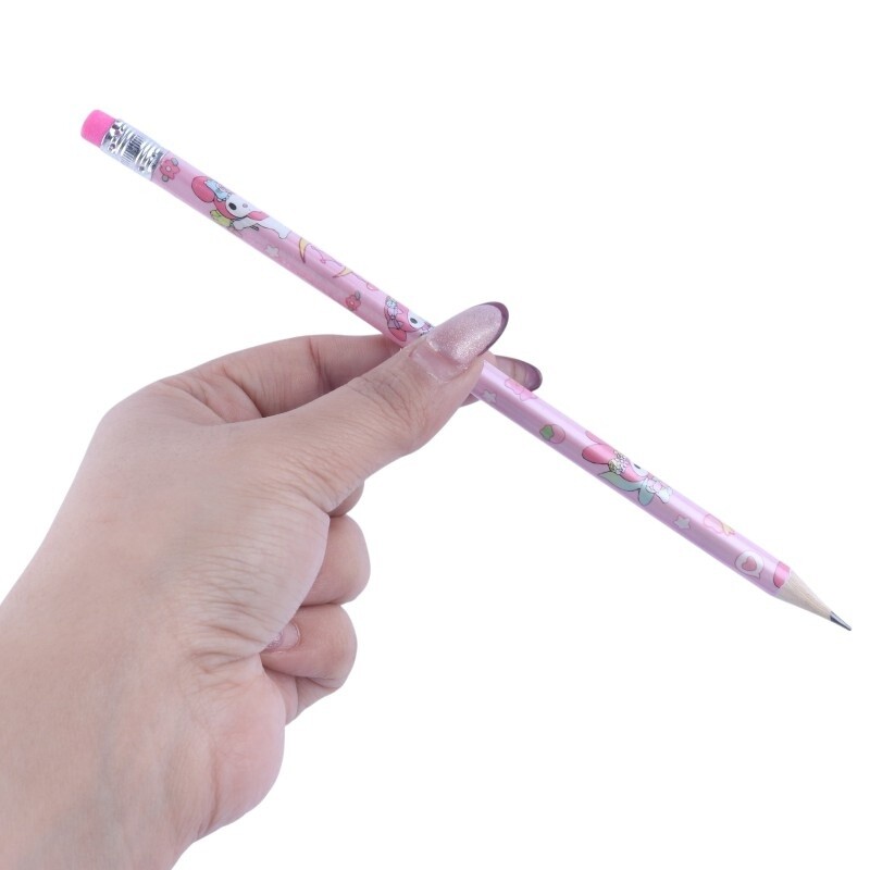 مداد مشکی پاک کن دار طرح فانتزی پنسی NO-8126-12