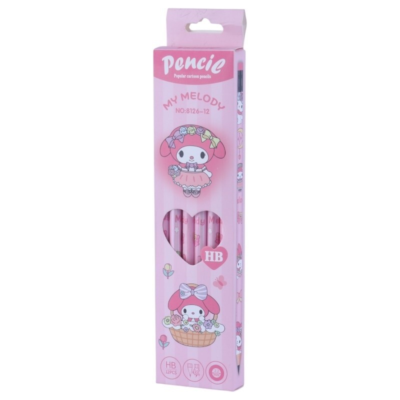 مداد مشکی پاک کن دار طرح فانتزی پنسی NO-8126-12