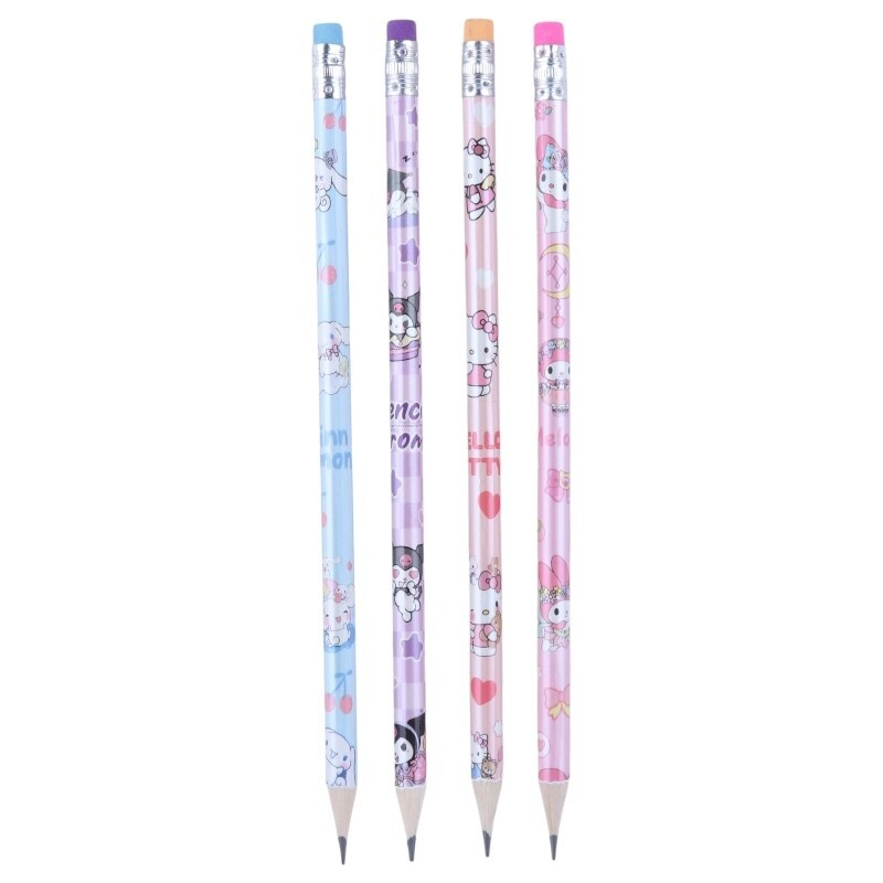 مداد مشکی پاک کن دار طرح فانتزی پنسی NO-8126-12