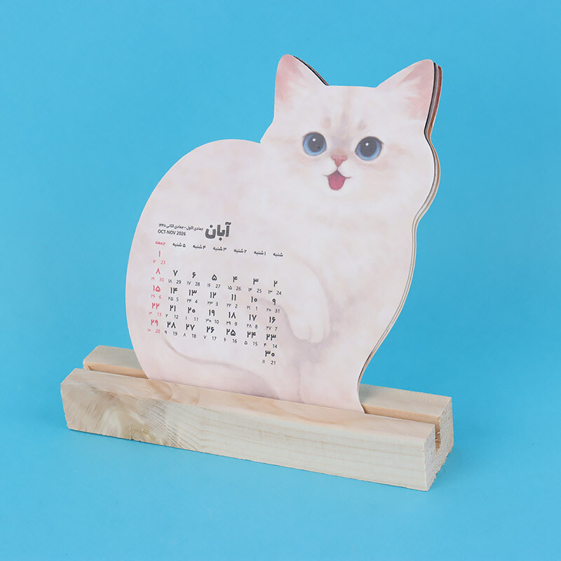 تقویم رومیزی 1405 پارسام طرح گربه