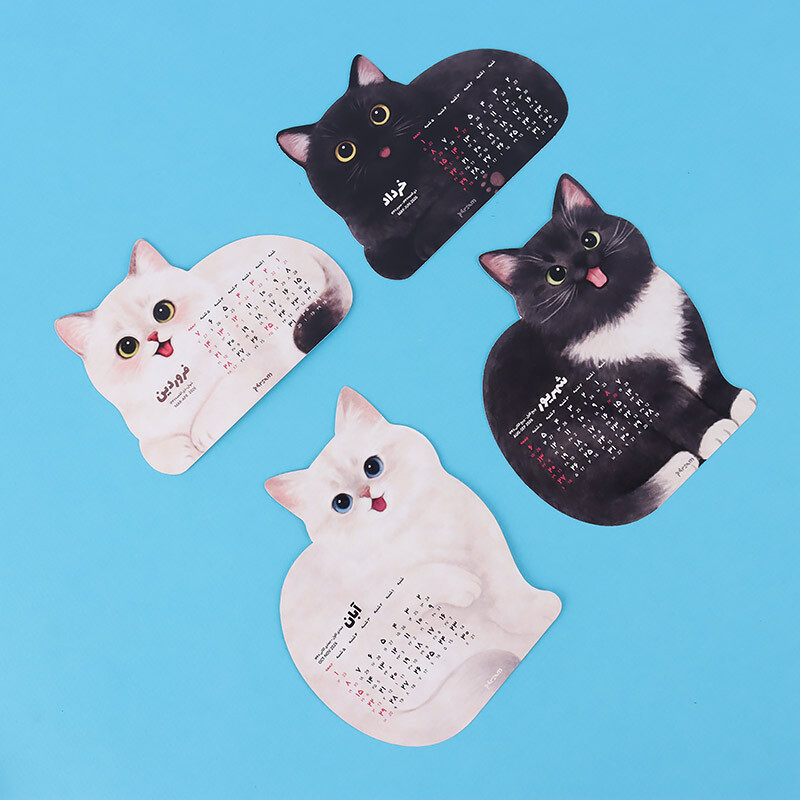 تقویم رومیزی 1405 پارسام طرح گربه