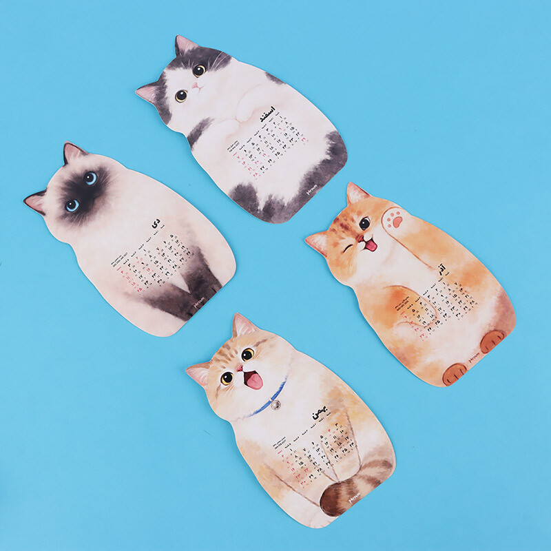 تقویم رومیزی 1405 پارسام طرح گربه