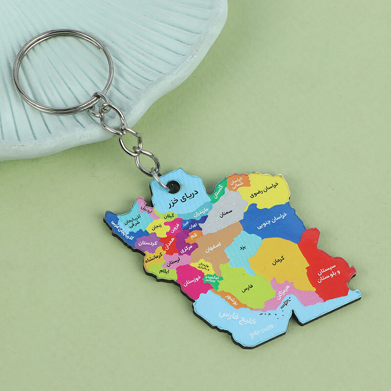 جاکلیدی چوبی پارسام طرح نقشه ایران