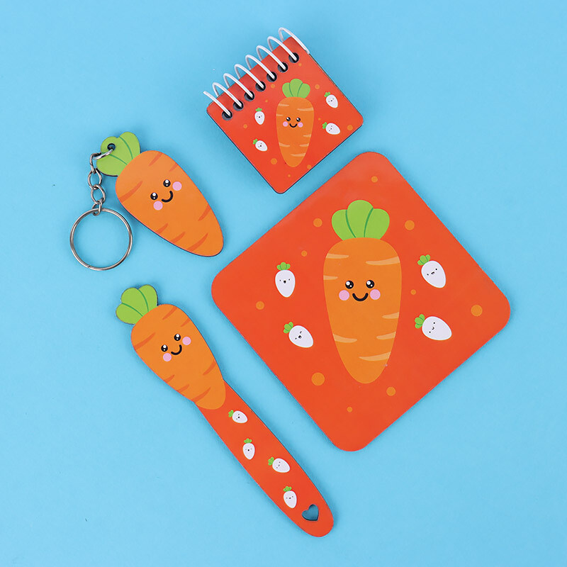 ست لوازم تحریر 4 عددی پارسام طرح هویج