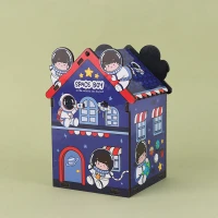 سطل زباله چوبی طرح فضانورد پارسام Parsam