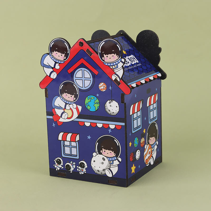 سطل زباله چوبی طرح فضانورد پارسام Parsam