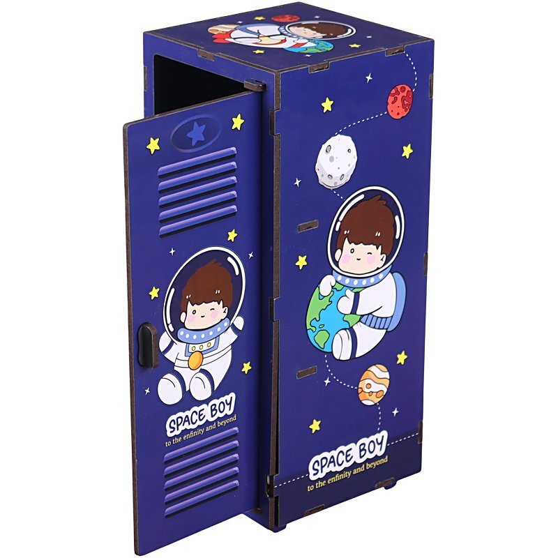 کمد لوازم تحریر چوبی پارسام طرح فضانورد