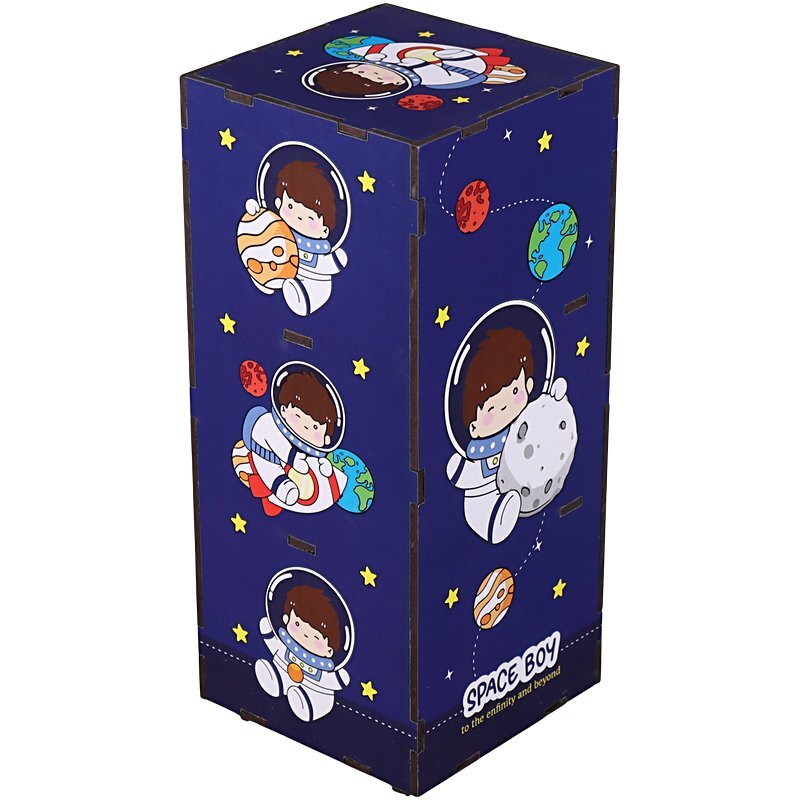 کمد لوازم تحریر چوبی پارسام طرح فضانورد