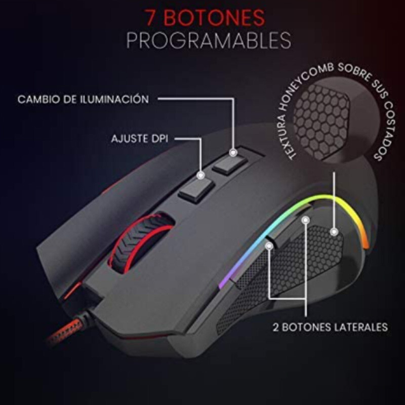 موس گیمینگ ردراگون M607 GRIFFIN