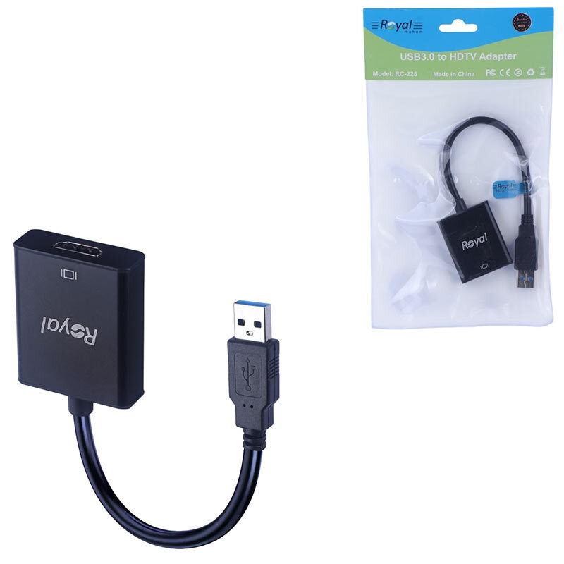 تبدیل USB 3.0 به HDMI رویال RC-225