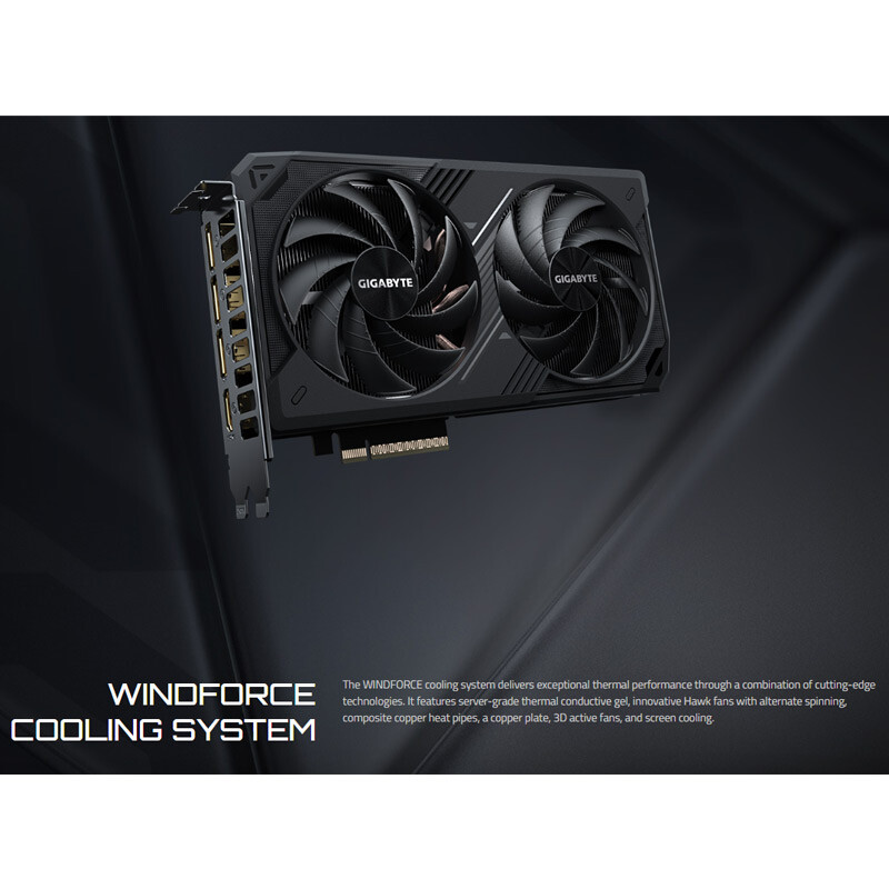 کارت گرافیک Gigabyte GeForce RTX 5060 Ti WINDFORCE OC 8GB GDDR7 128Bit