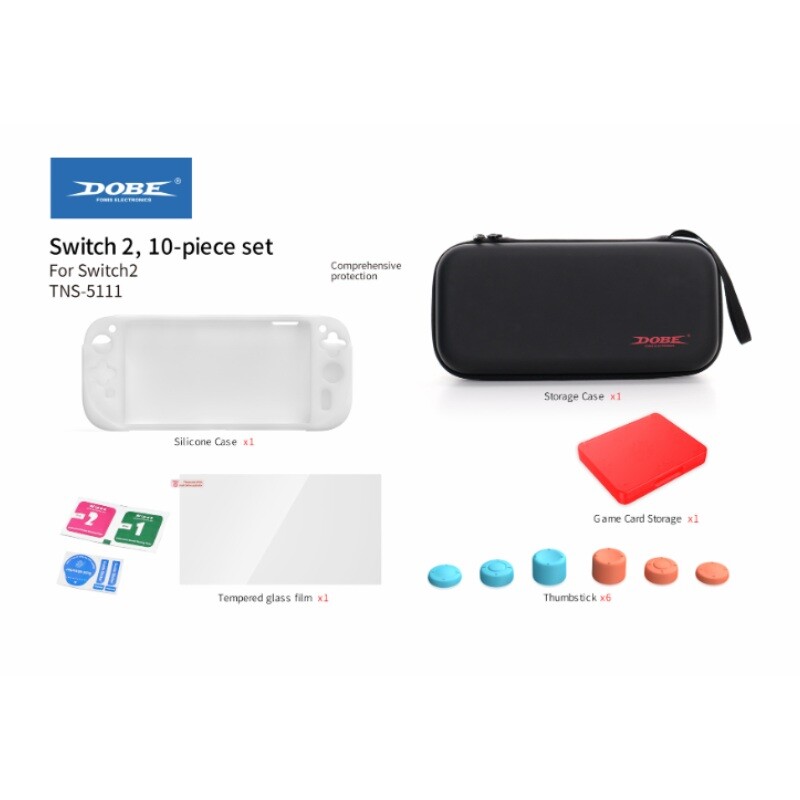 کیت ذخیره‌ سازی و محافظت کنسول نینتندو Dobe TNS-5111 Nintendo Switch 2