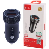 شارژر فندکی فست شارژ ProOne PCG25 3A QC3.0 PD 20W