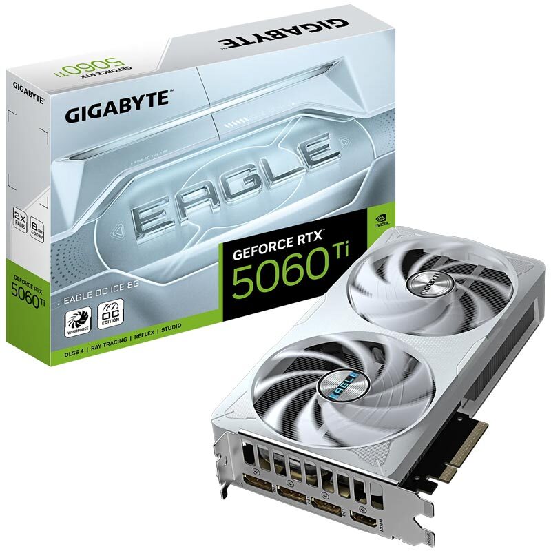 کارت گرافیک Gigabyte GeForce RTX 5060 Ti EAGLE OC ICE 8GB GDDR7 128Bit