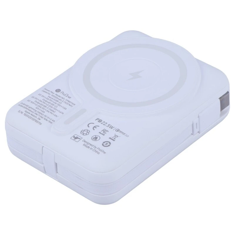 پاور بانک بی سیم فست شارژ پرووان PPB5116N QC3.0 PD 22.5W ظرفیت 10000 میلی آمپر ساعت
