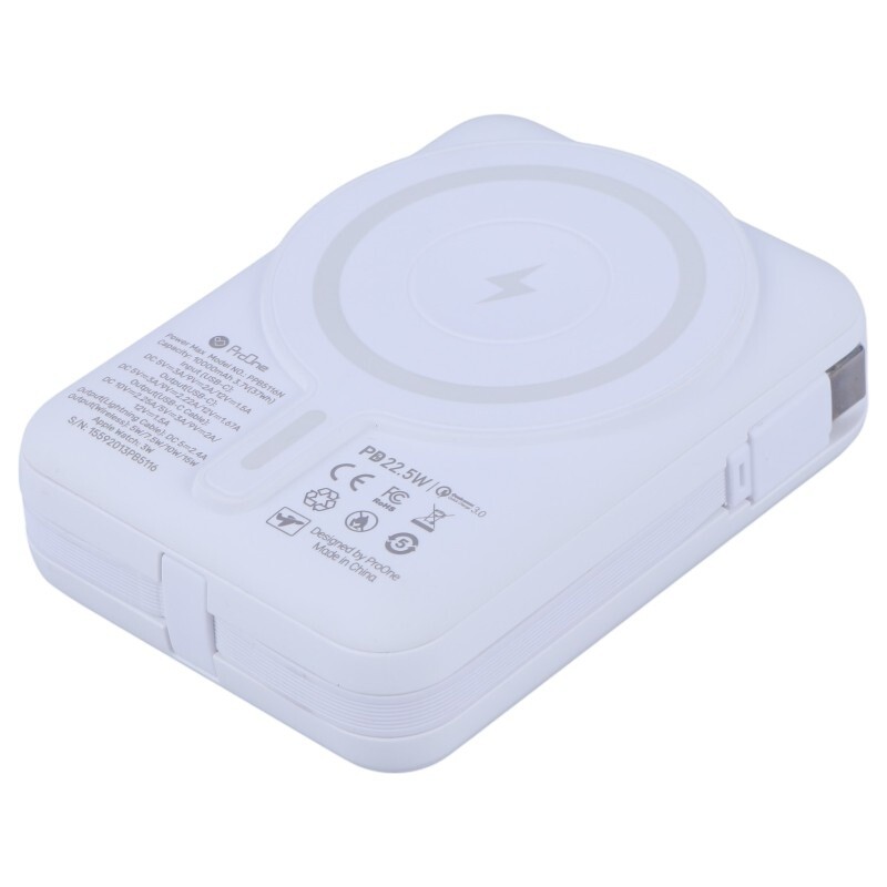 پاور بانک بی سیم فست شارژ پرووان PPB5116N QC3.0 PD 22.5W ظرفیت 10000 میلی آمپر ساعت