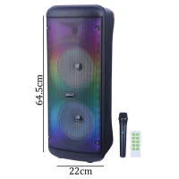 اسپیکر چمدانی بلوتوثی کی برود KTS-2296 + میکروفون و ریموت کنترل