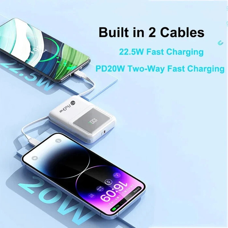 پاور بانک بی سیم فست شارژ پرووان PPB5116N QC3.0 PD 22.5W ظرفیت 10000 میلی آمپر ساعت