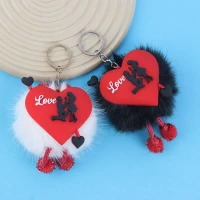 جاکلیدی پولیشی طرح قلب Love خزدار