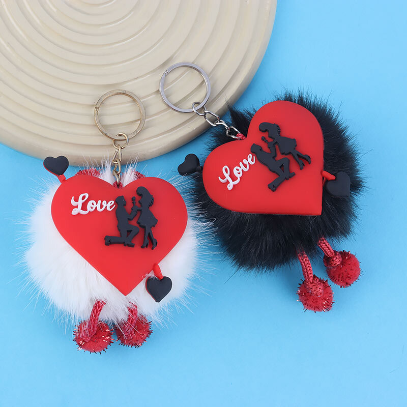 جاکلیدی پولیشی طرح قلب Love خزدار