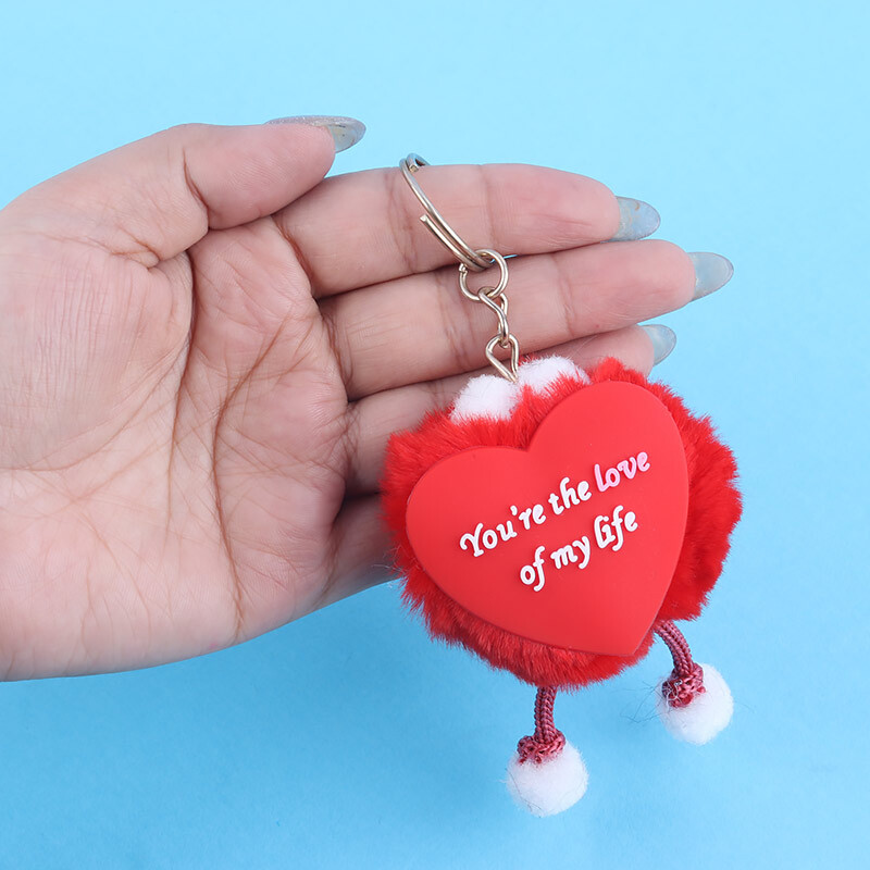 جاکلیدی پولیشی طرح قلب خزدار کوچک