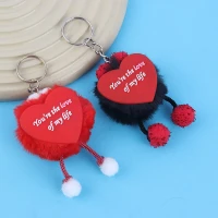 جاکلیدی پولیشی طرح قلب خزدار کوچک